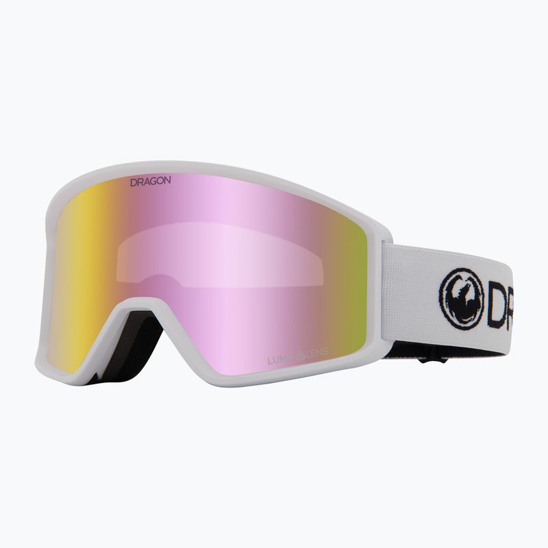 DRAGON DXT OTG Skibrille weiß/lumalens pink ion