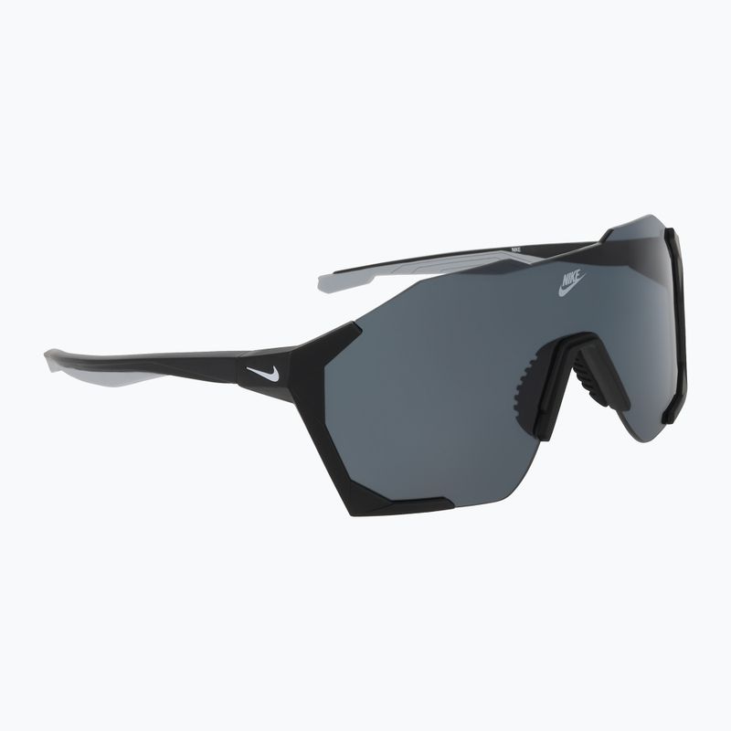 Sonnenbrille Nike Charged Shield matte black/grey