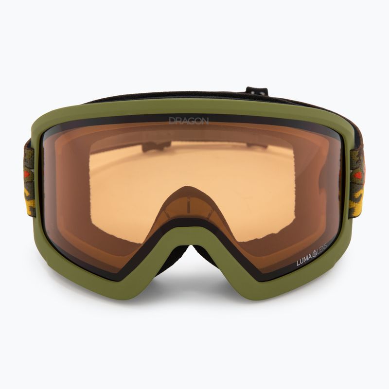 Skibrille DRAGON DX3 L OTG leafy camo/lumalens amber 2