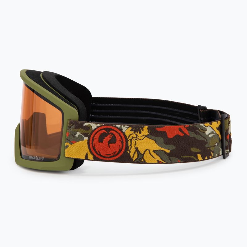 Skibrille DRAGON DX3 L OTG leafy camo/lumalens amber 4