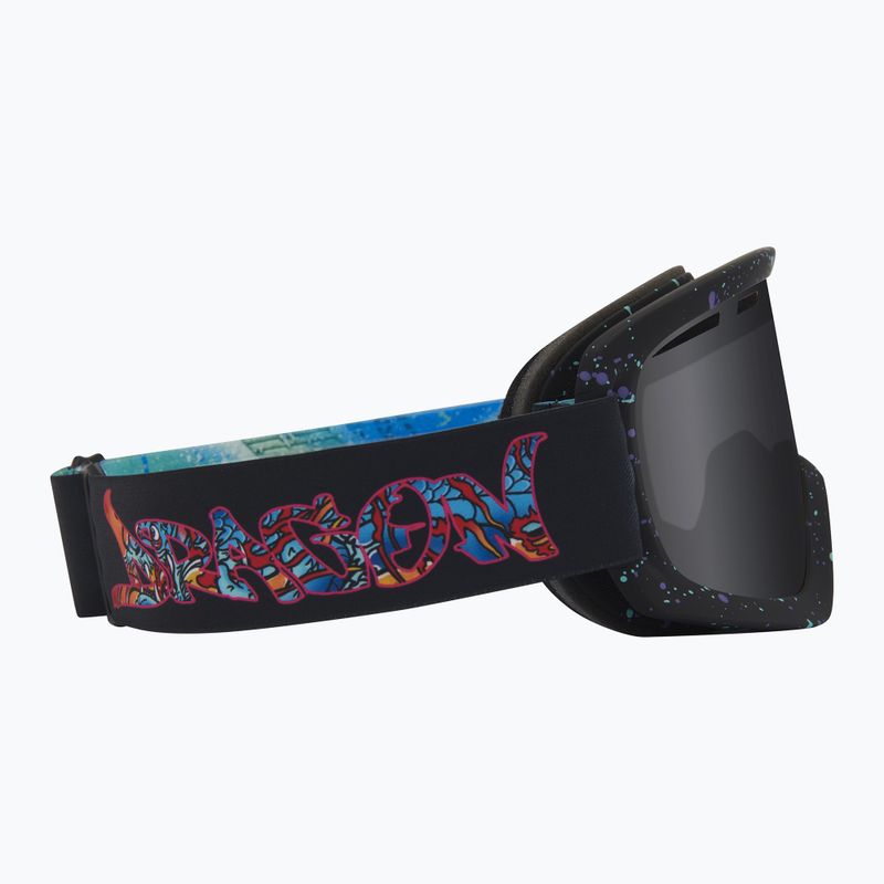 Skibrille DRAGON D1 OTG rattle can/lumalens dark smoke/lumalens flash blue 4