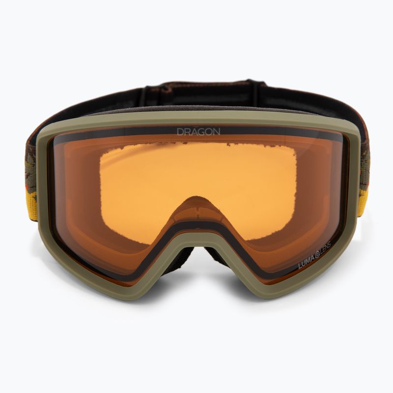 Skibrille DRAGON DXT OTG leafy camo/lumalens amber 2