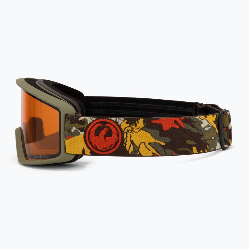 Skibrille DRAGON DXT OTG leafy camo/lumalens amber 4