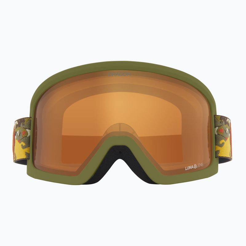 Skibrille DRAGON DXT OTG leafy camo/lumalens amber 2