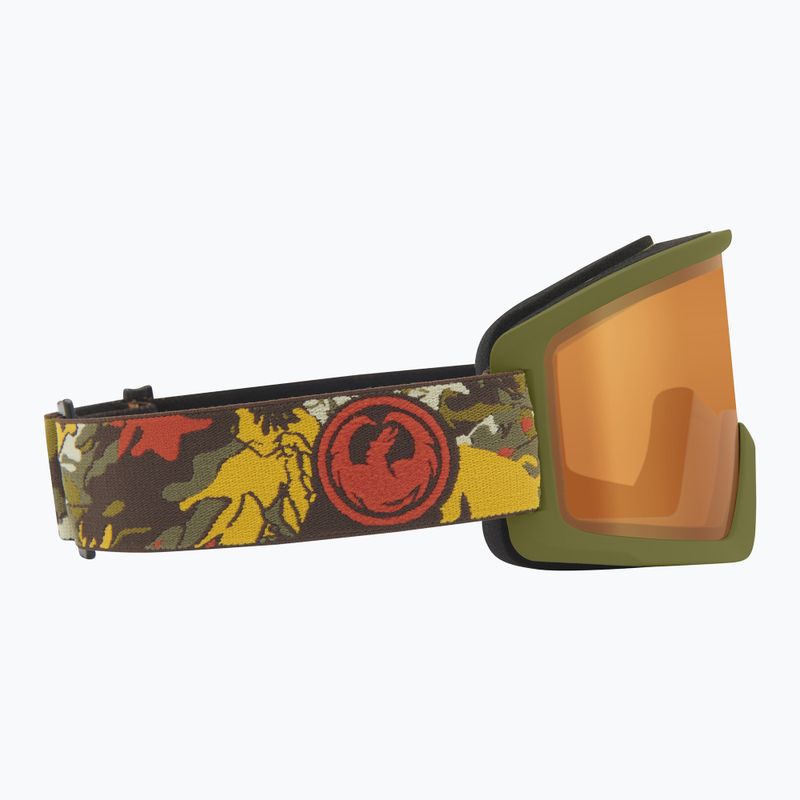 Skibrille DRAGON DXT OTG leafy camo/lumalens amber 4