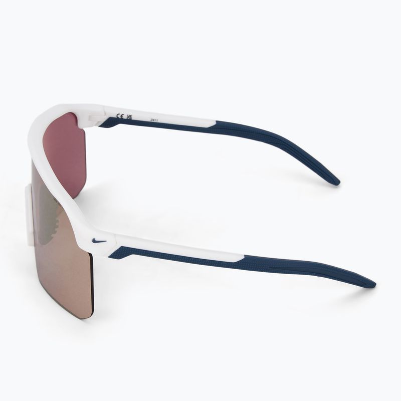 Sonnenbrille Nike Expedition Shield E matte summit white/ road chrome mirror 4