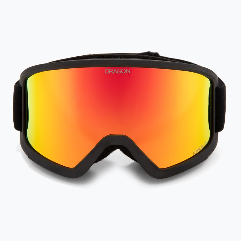 Skibrille DRAGON DX3 OTG Black/Lumalens Red Ion 2