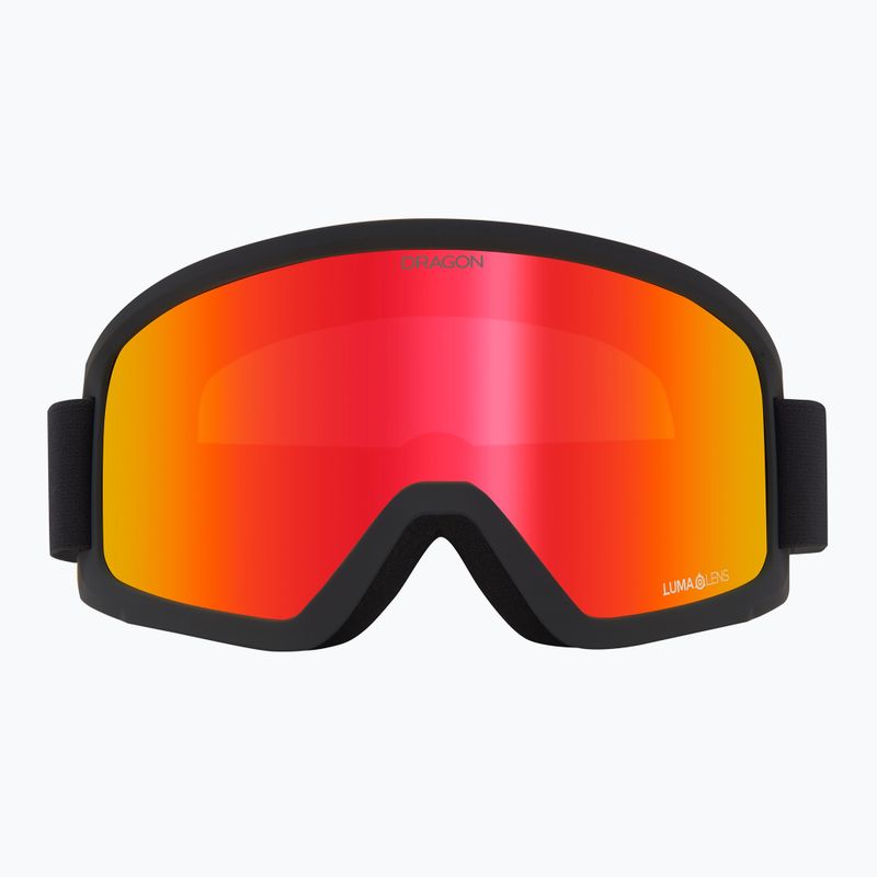 Skibrille DRAGON DX3 OTG Black/Lumalens Red Ion 2