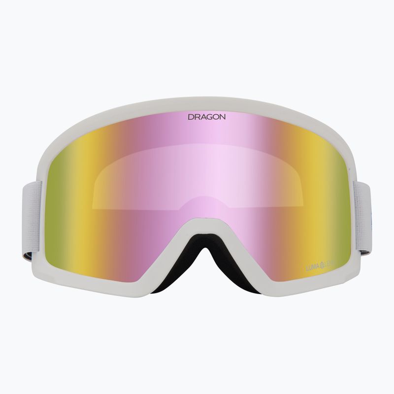Skibrille DRAGON DX3 OTG white/lumalens pink ion 2
