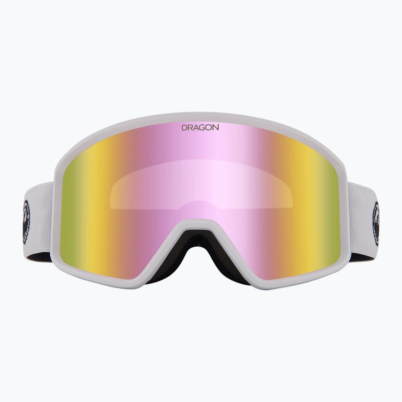 Skibrille DRAGON DX3 OTG white/lumalens pink ion 5