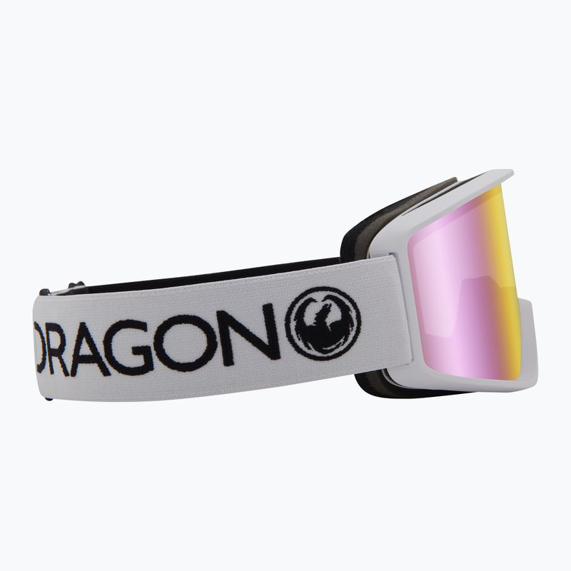 Skibrille DRAGON DX3 OTG white/lumalens pink ion 7