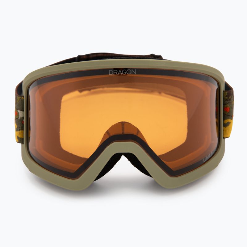 Skibrille DRAGON DX3 OTG leafy camo/lumalens amber 2