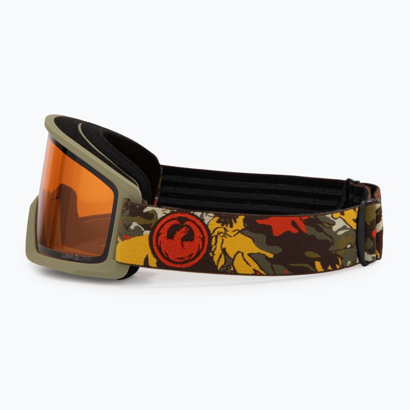 Skibrille DRAGON DX3 OTG leafy camo/lumalens amber 4