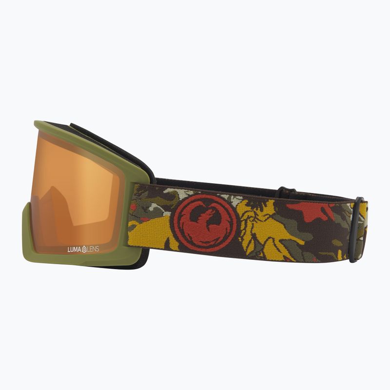 Skibrille DRAGON DX3 OTG leafy camo/lumalens amber 3