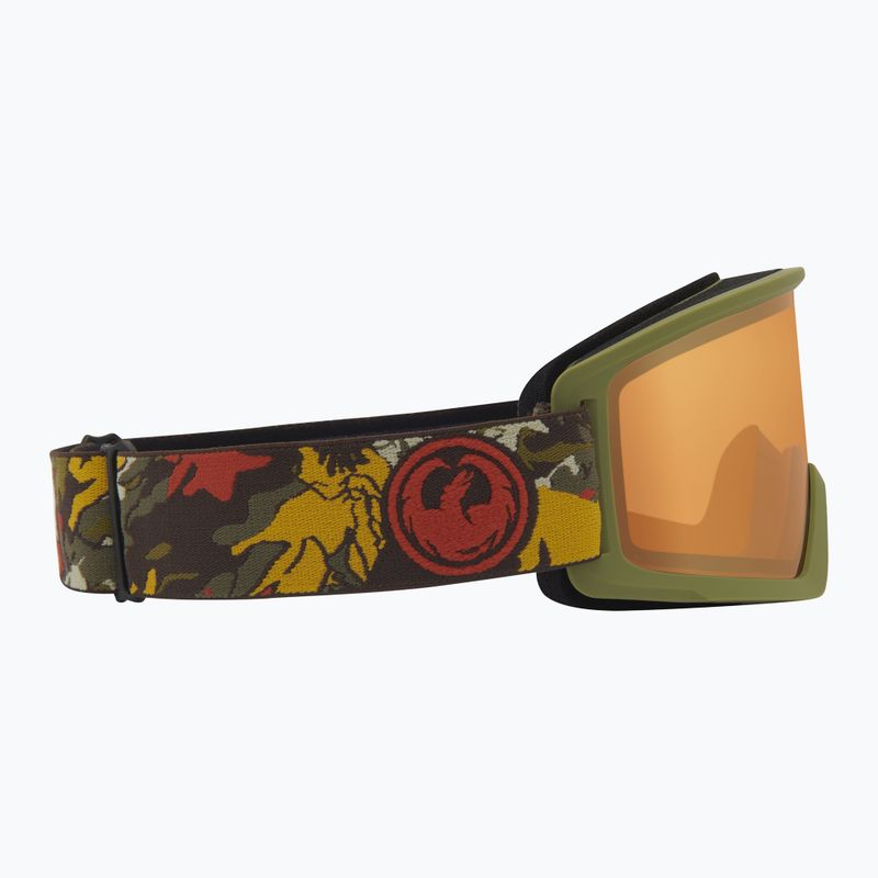 Skibrille DRAGON DX3 OTG leafy camo/lumalens amber 4