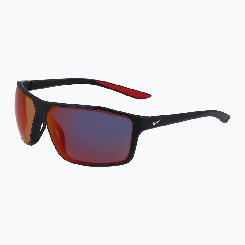 Sonnenbrille Nike Windstorm E matte black/pure platinum/field tint
