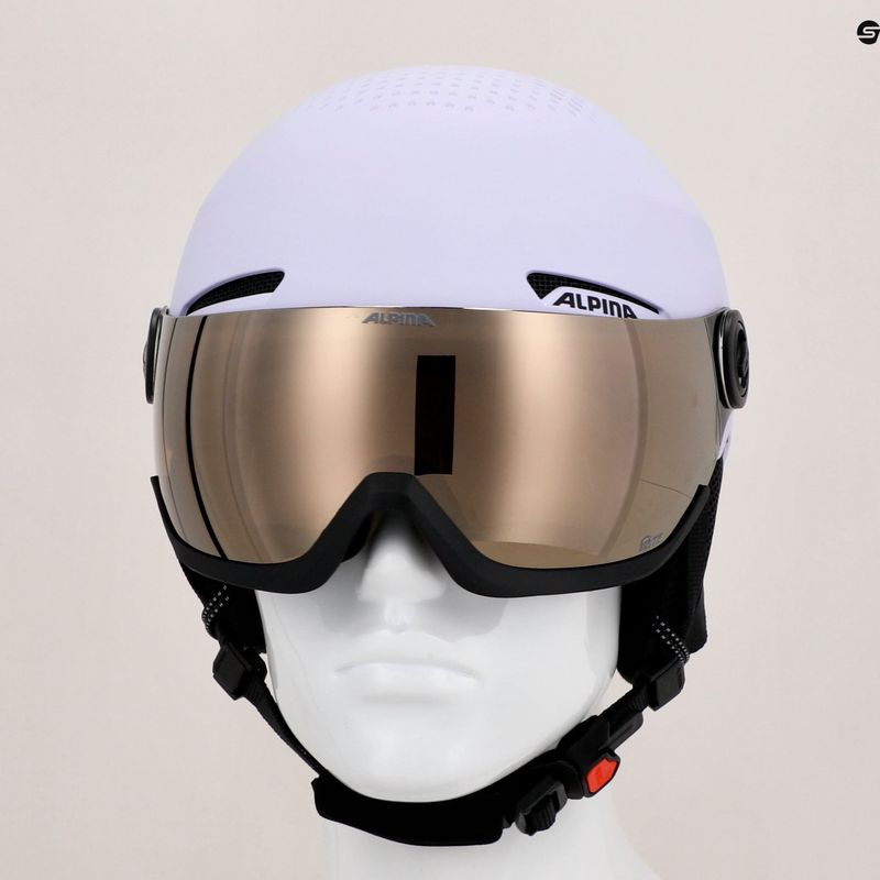 Alpina Arber Visor Q Lite Skihelm lila matt 7