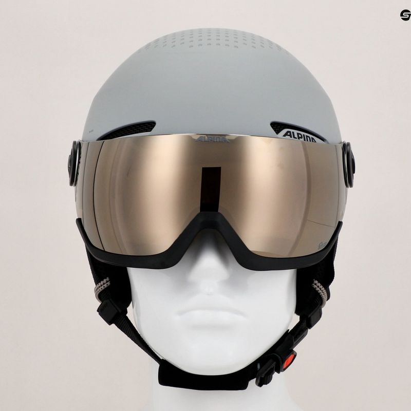 Skihelm Alpina Arber Visor Q Lite grau matt 7
