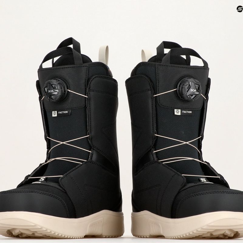 Herren Snowboard Boots Salomon Faction Boa schwarz/schwarz /rainy day 11