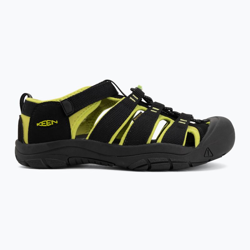 Kinder-Sandalen KEEN Newport H2 black/lime green 2