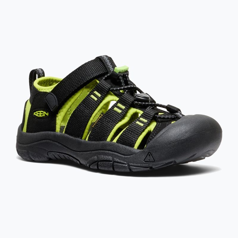 Kinder-Sandalen KEEN Newport H2 black/lime green