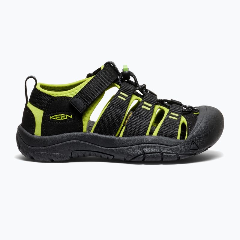 Kinder-Sandalen KEEN Newport H2 black/lime green 2