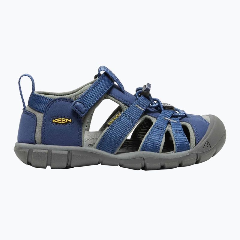 KEEN Seacamp II CNX blaue Tiefen/Gargoyole Kinder-Trekking-Sandalen