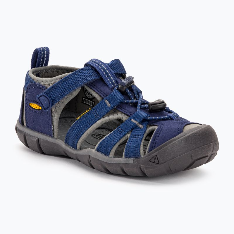 KEEN Seacamp II CNX blaue Tiefen/Gargoyole Kinder-Trekking-Sandalen