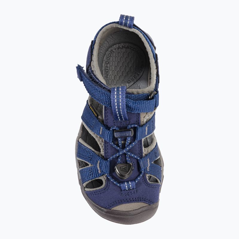 KEEN Seacamp II CNX blaue Tiefen/Gargoyole Kinder-Trekking-Sandalen