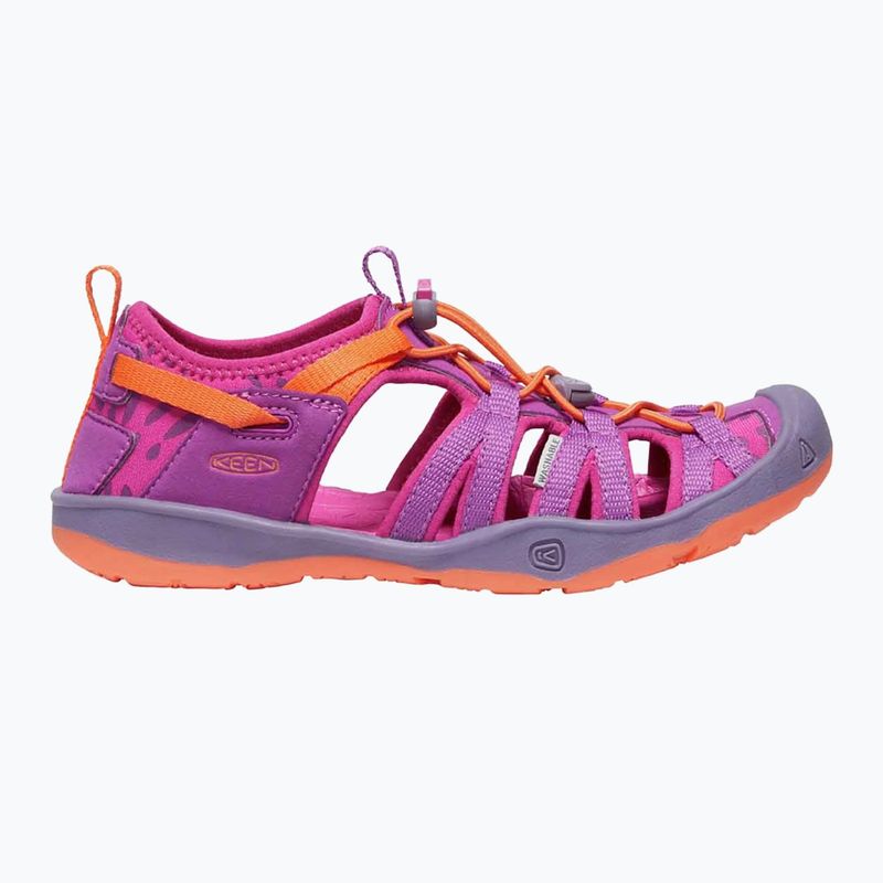 KEEN Moxie lila Wein/Nasturtium Kinder-Trekking-Sandalen