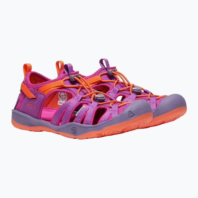 KEEN Moxie lila Wein/Nasturtium Kinder-Trekking-Sandalen