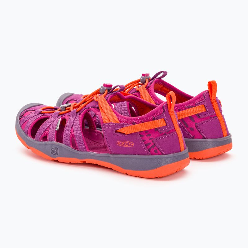 KEEN Moxie lila Wein/Nasturtium Kinder-Trekking-Sandalen