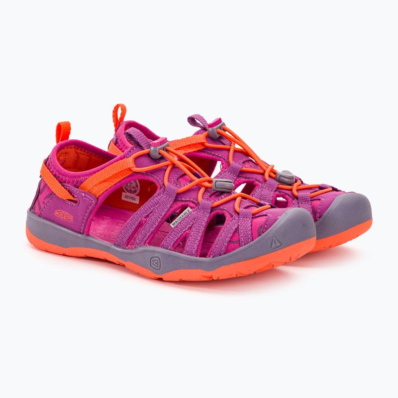 KEEN Moxie lila Wein/Nasturtium Kinder-Trekking-Sandalen
