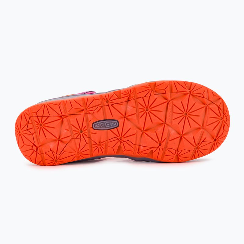 KEEN Moxie lila Wein/Nasturtium Kinder-Trekking-Sandalen 5