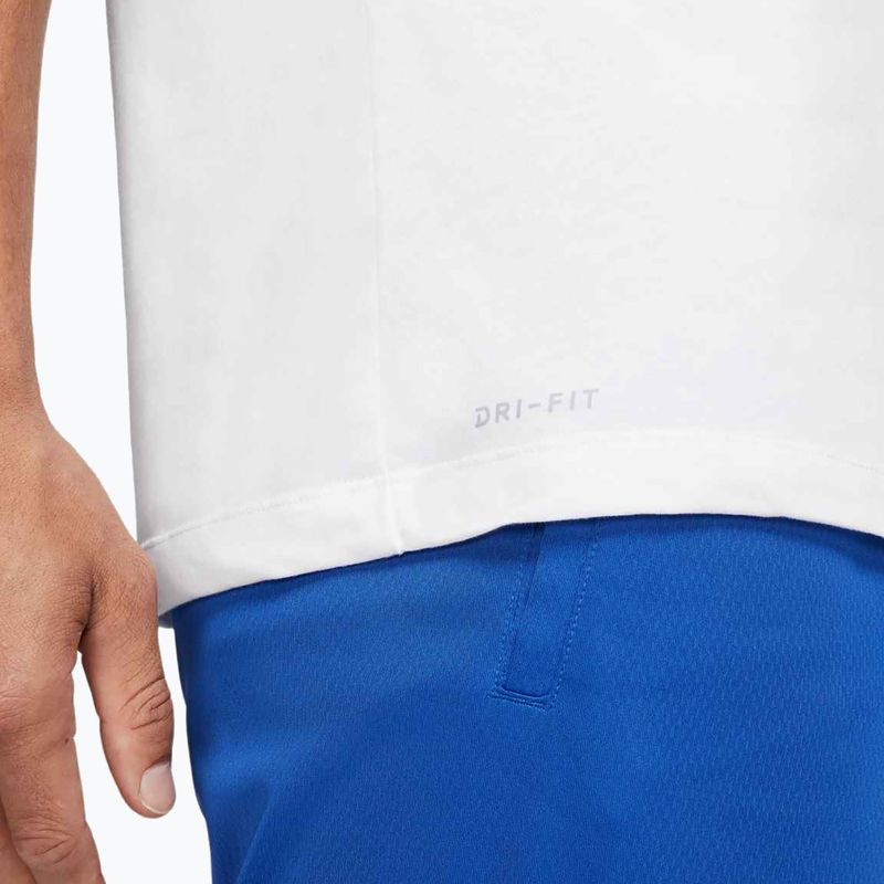 Herren-T-Shirt Nike Dri-Fit smoky white/black 5