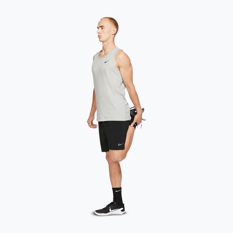 Trainings-T-Shirt Herren Nike Dri-Fit TT dark grey heather/black 2