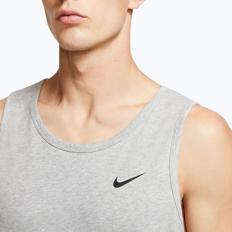 Trainings-T-Shirt Herren Nike Dri-Fit TT dark grey heather/black 4