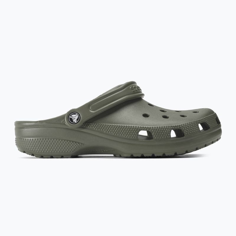 Crocs Classic Herren Pantoletten in staubigem Oliv