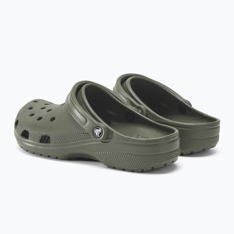 Crocs Classic Herren Pantoletten in staubigem Oliv