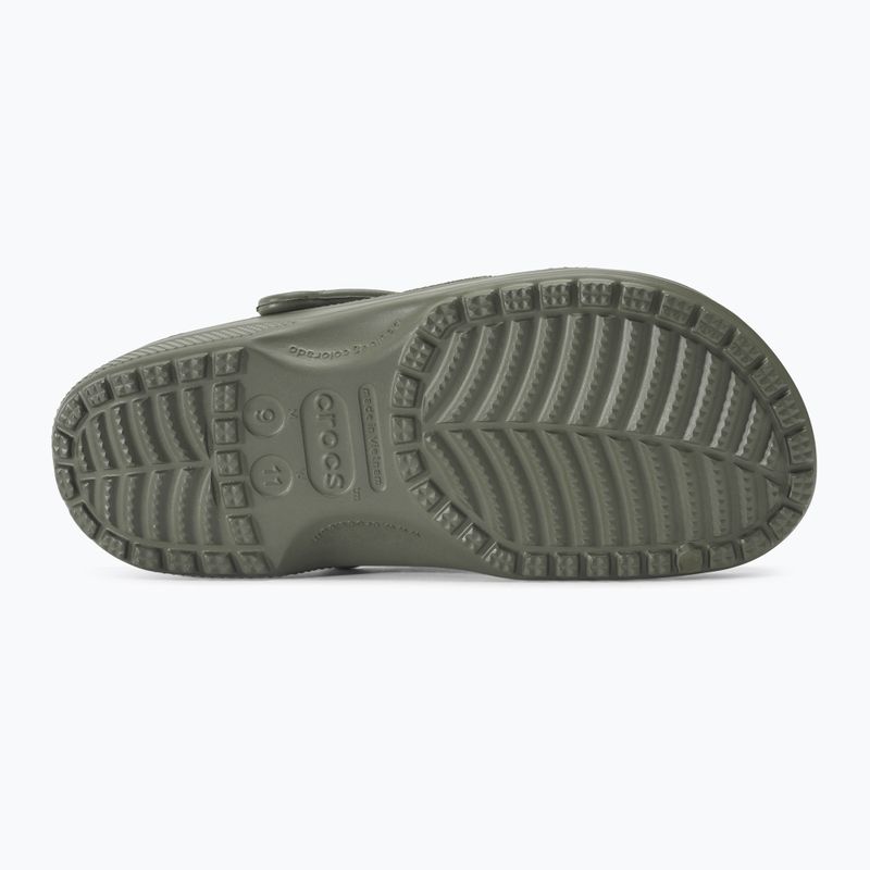 Crocs Classic Herren Pantoletten in staubigem Oliv