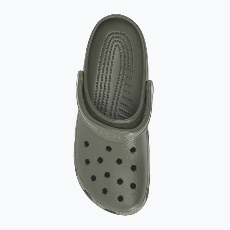 Crocs Classic Herren Pantoletten in staubigem Oliv