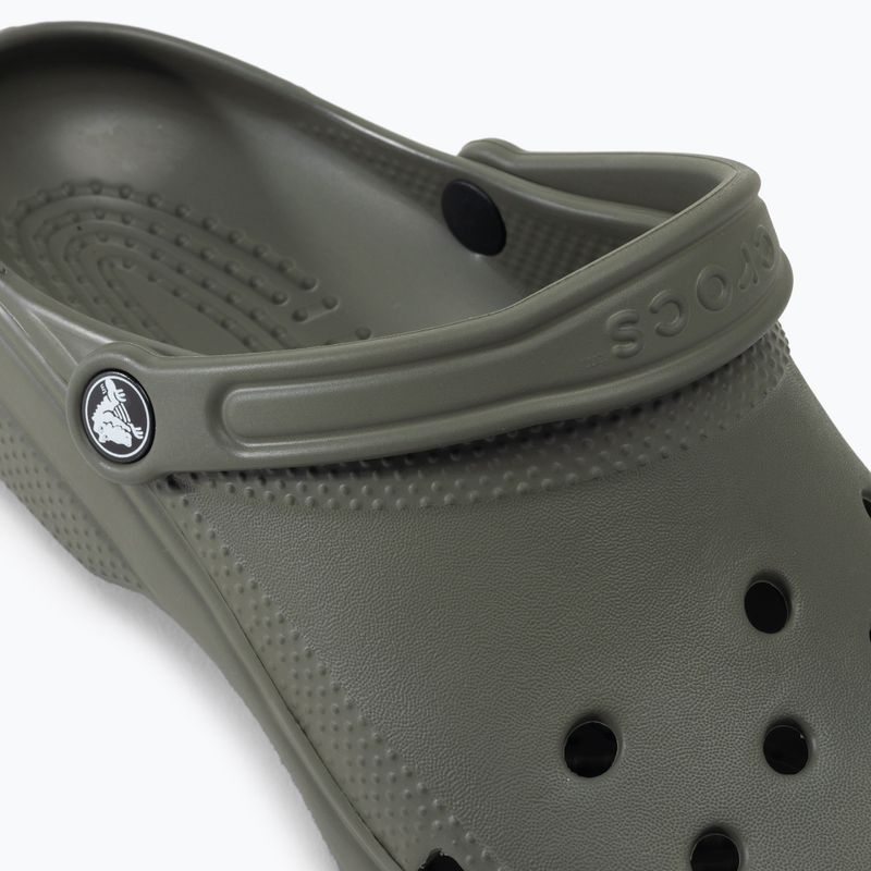 Crocs Classic Herren Pantoletten in staubigem Oliv
