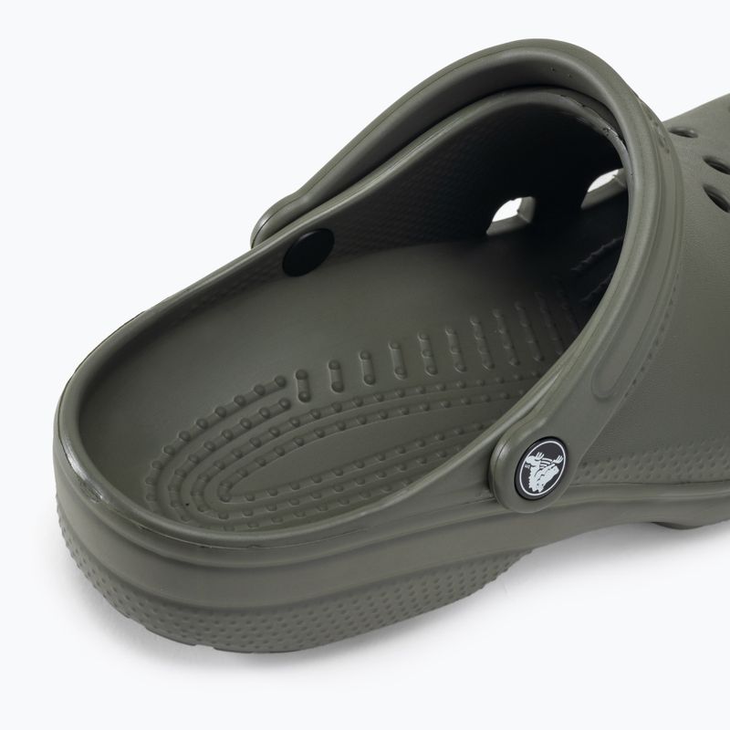 Crocs Classic Herren Pantoletten in staubigem Oliv