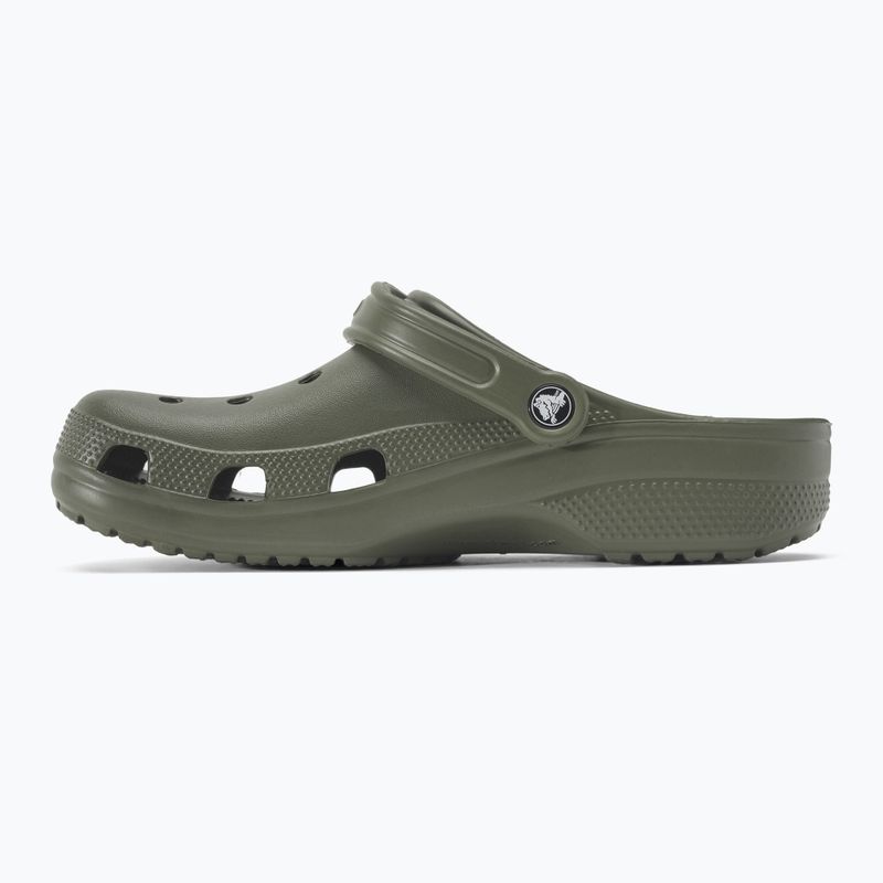 Crocs Classic Herren Pantoletten in staubigem Oliv