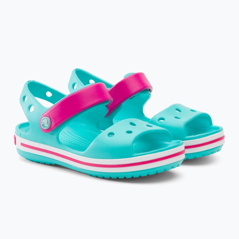 Crocs Crockband Kinder Sandalen pool/candy rosa