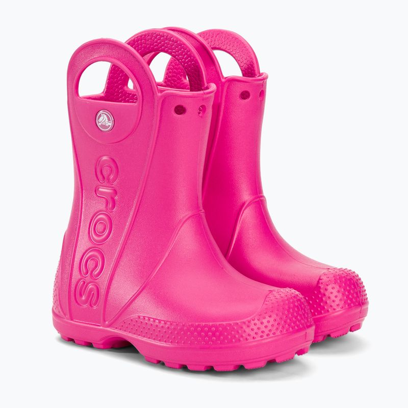 Crocs Handle Rain Boot Kinder candy rosa Gummistiefel