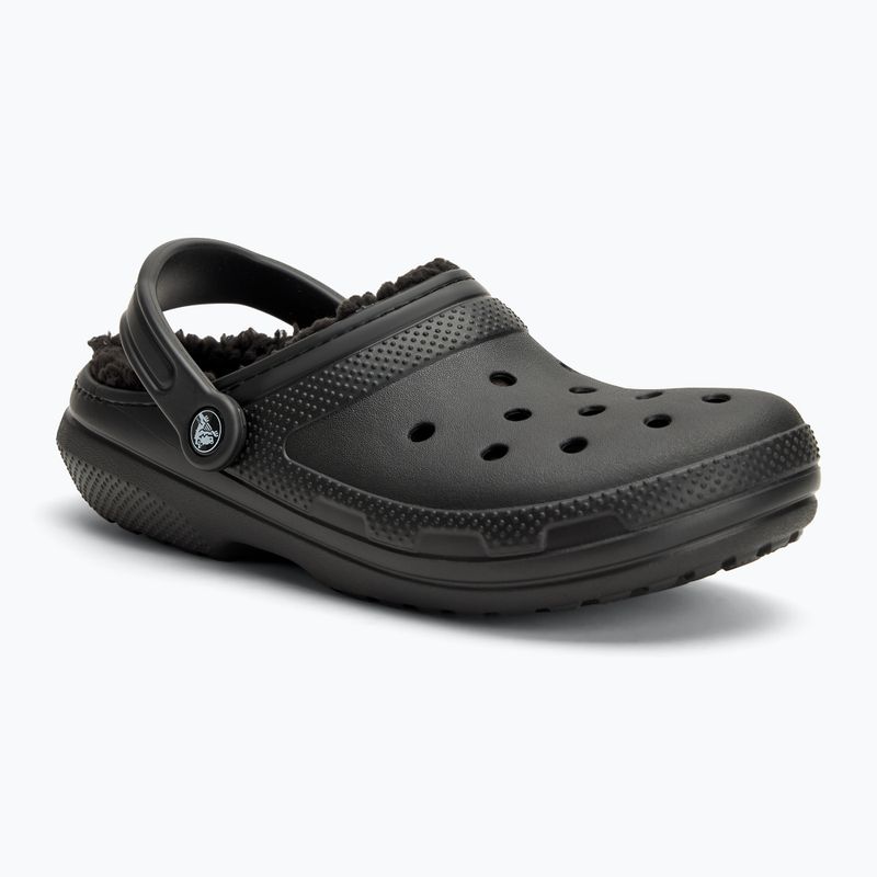Crocs Classic Lined Clog Flip-Flops schwarz/schwarz 2