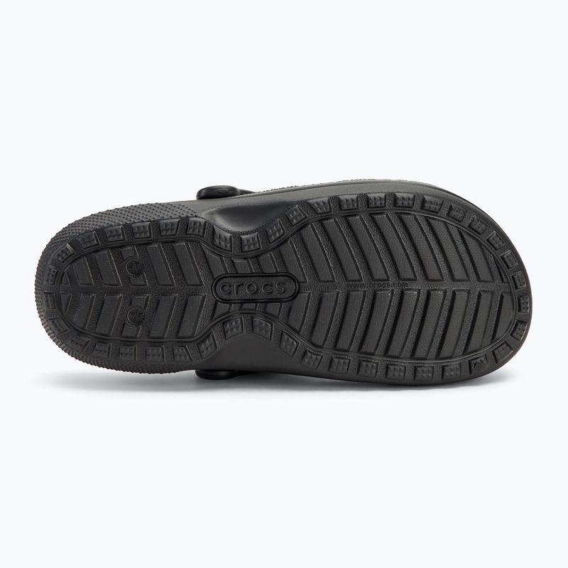 Crocs Classic Lined Clog Flip-Flops schwarz/schwarz
