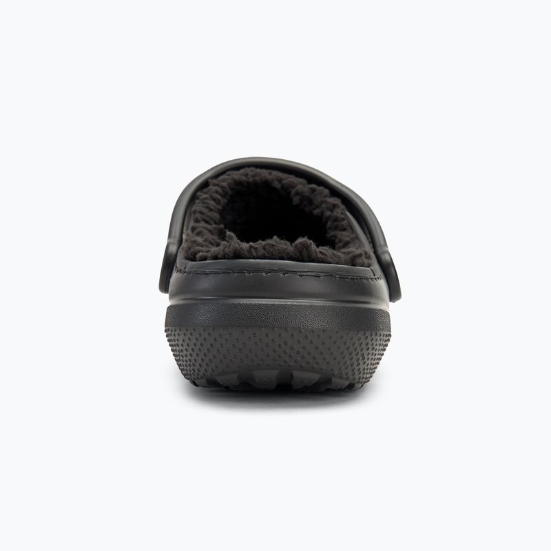 Crocs Classic Lined Clog Flip-Flops schwarz/schwarz