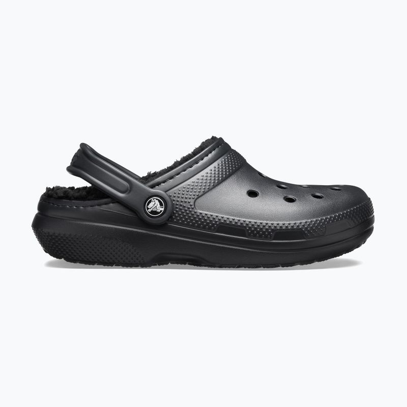 Crocs Classic Lined Clog Flip-Flops schwarz/schwarz